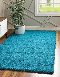 Unique Loom Solid Shag Collection Area Rug