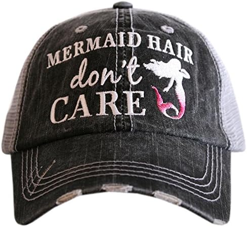 KATYDIDMermaid Hair Don’t Care Baseball Hat - Trucker Hat for Women - Stylish Cute Sun Hat