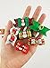 Hixixi 24pcs/12pairs Pet Dog Cat Christmas Designs 3D Hair Bows for Xmas Holidays Puppy Grooming Hair Accessories with Rubber Bands