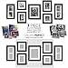 Gallery Perfect 7 Piece Black Photo Frame Decorative Art Prints & Hanging Template, Set of 2 Gallery Wall Kits