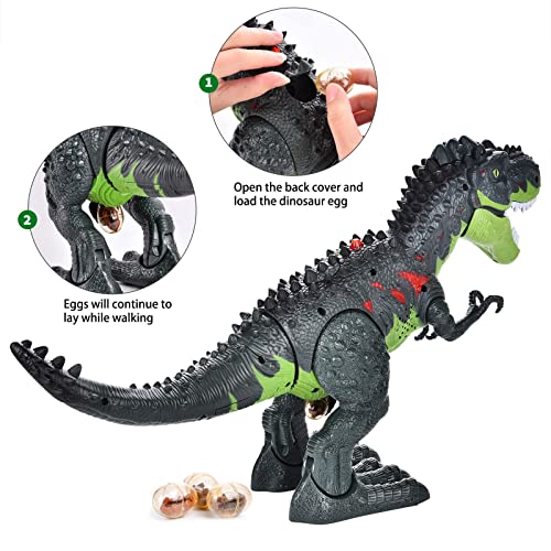 Janusoma Remote Control Trex Dinosaur Toy, RC Dino Realistic Electronic