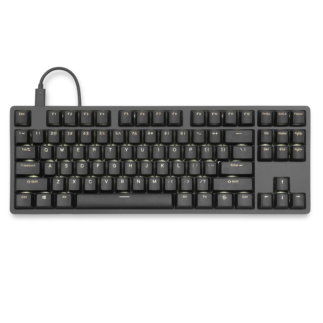 DROP ENTR Series TKL Mechanical Keyboard - Gateron Yellow Linear Switches - PBT Double-Shot Keycaps - LED Backlight - Black