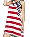 Zoozie LA Women's American Flag Dress USA National Star Stripes Patterns