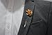 Unisex Floral Golden Flower Lapel Stick Brooch Pin for Formal Wear (Alloy Clutch)