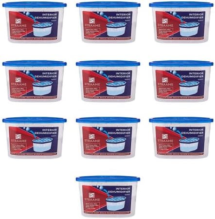 Straame Interior Dehumidifier Hydrophilic Crystals Reduces Damp Mildew