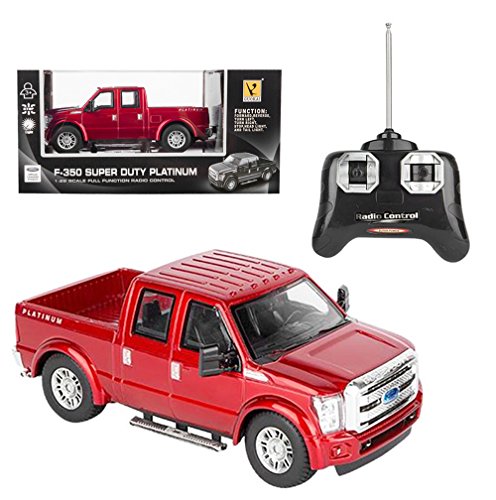 RC Ford F-350 Super Duty Pick Up Truck, Full Function R/C Radio Remote Control Car 1:28 Scale