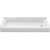 Voltaire 60 x 30 Shower Pan Base with Right Drain in Glossy White
