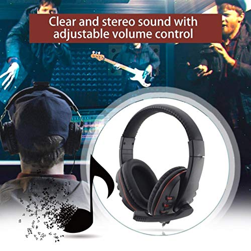 Wired Original 3.5mm Plug Gaming Headset Headphone Earphone Music Microphone For PS4 PlayStation 4 Game PC Chat - Thumbnail 6