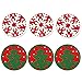 Christmas Party Decorations Felt Drink Coasters Set of 6