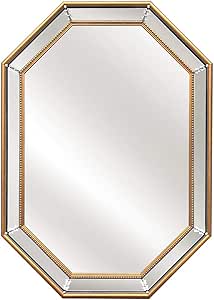 Espejo de baño Con Marco Dorado Tridimensional Inodoro Espejo