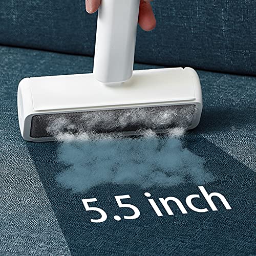 2 in 1 Lint Rollers Pet Hair Remover for Dog Cat Hair Removal, 180 Sheets/3 Refills, with High Density Lint Brush Remover for Couch, Clothes and Carpet, Double Side Multifunctional Pet Hair Remover