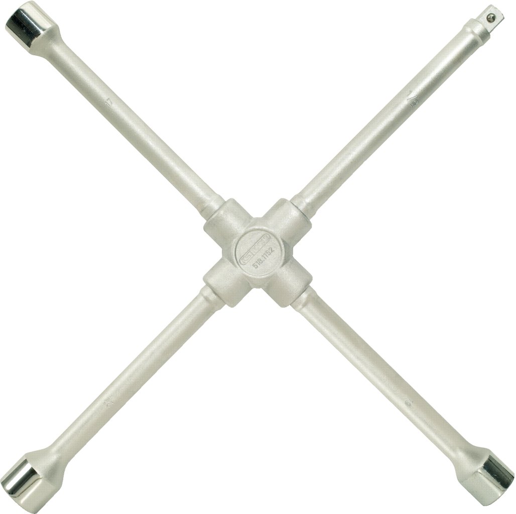 KS TOOLS 518.1152 Wheel spanner for passenger cars, 1/2" x17x19x22mm
