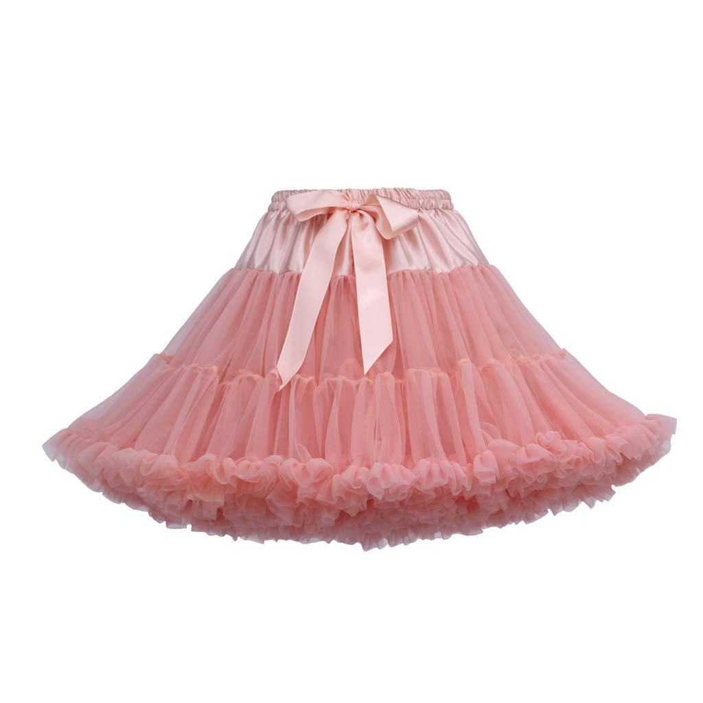 Women's Tutu Skirts Pleated Gauze Dancing Short Skirt by KLGDA