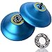 Responsive Yoyo MAGICYOYO K7 YoYo Aluminum Yoyo Blue for Beginners with Glove+3 Strings +YoYo Sack