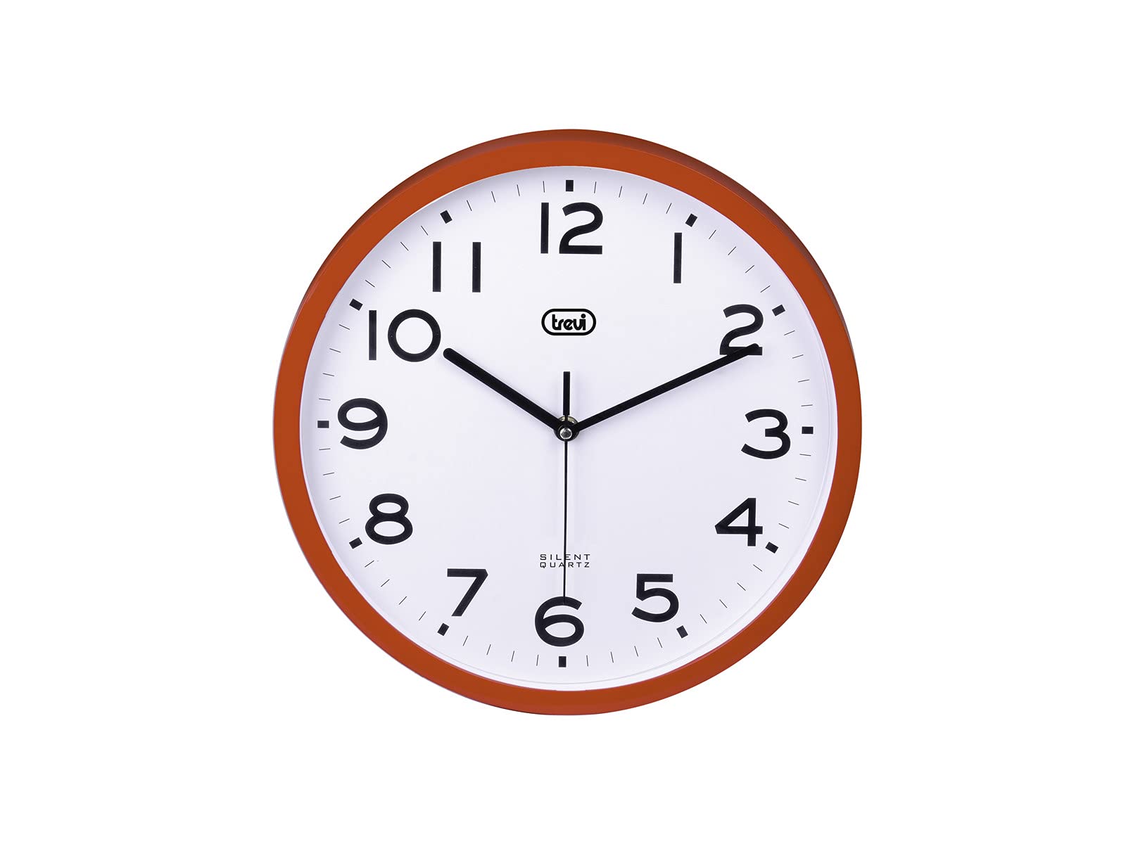 Trevi OM 3302 S Silent Wall Clock with SWEEP Movement, Diameter 30 cm, Modern and Essential Design, Ideal for Bedroom and Office, Operated with AA Battery, Red โ image 1