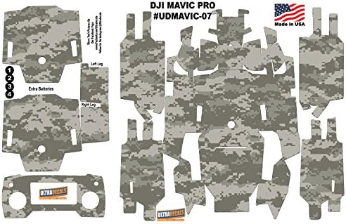 DJI Mavic Pro Skin Wrap Decal Sticker Army Camouflage Battery Body Ultradecals
