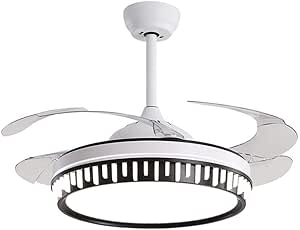 Ventilador de techo moderno de 42 pulgadas con luz a distancia de