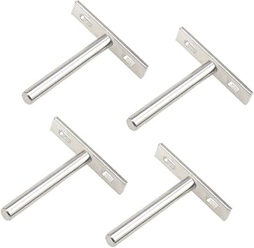 Amazon Com Rannb Floating Shelf Brackets 3 Inch Length Blind Shelf Supports Pack Of 4 Home Kitchen