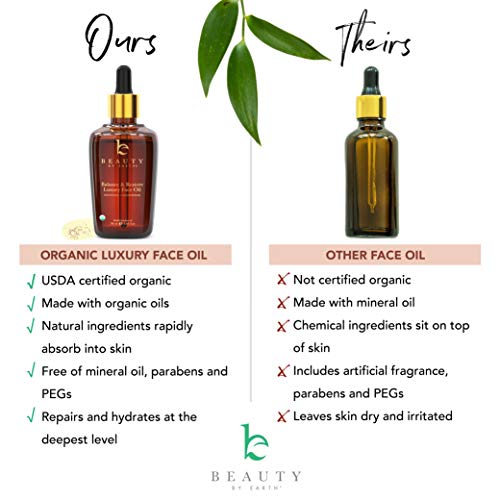 Organic Face Oil - Balance & Restore Facial Oil, Best Face Oil for Oily or Problematic Skin - Hydrating Oil for Face Helps Skin Look Balanced, Plump and Youthful 5 Organic Face Oil - Balance & Restore Facial Oil, Best Face Oil for Oily or Problematic Skin - Hydrating Oil for Face Helps Skin Look Balanced, Plump and Youthful
