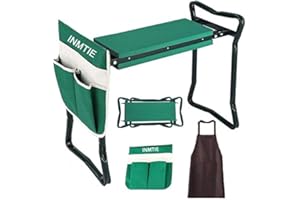 INMTIE 2-in-1 Garden Kneeler and Seat Gardening Chair Protects Your Kneesb Foldable Garden Bench Garden Stools Bench Comes wi