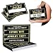 Bachelorette Party Mugshot Signs Supplies - Hilarious Girls Night Out Photo Booth Props Decorations for Bridal Shower, Engagement Parties, Weddings & Bride Tribe - 40 Variations, 20 Reversible Signs