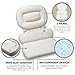Stock Your Home Luxury Spa Bath Pillow Mat Features 3 Panel Nonslip Jacuzzi Pillow with Removable Suction Cups and Extra Thick Foam Cushion Providing Head Neck & Back Support for Ultimate Relaxation