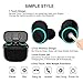 True Wireless Earbuds,Bluetooth Headphones TWS Touch Control BT V4.2 Headset with Mic Charging Box Sweatproof Mini Stereo Sports Gym Running Earphones Dual In-Ear Phone Earpieces for iPhone X 7S IOS