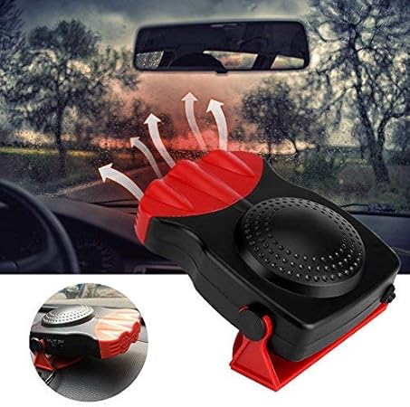 Amazon 車載ファンヒーター 車載ヒーター 2in1冷熱両用 Dc12v 車用暖房 ガラスデフロスター 除霜 ガラス凍結防止 1 車載用冷暖房器具 車 バイク