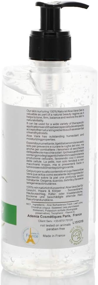 100% Pure Aloe Vera Gel, Hydrating Moisturizer for Face Body, and Hair, Soothes Sunburns, Provides Post-Shave Relief - Image 3