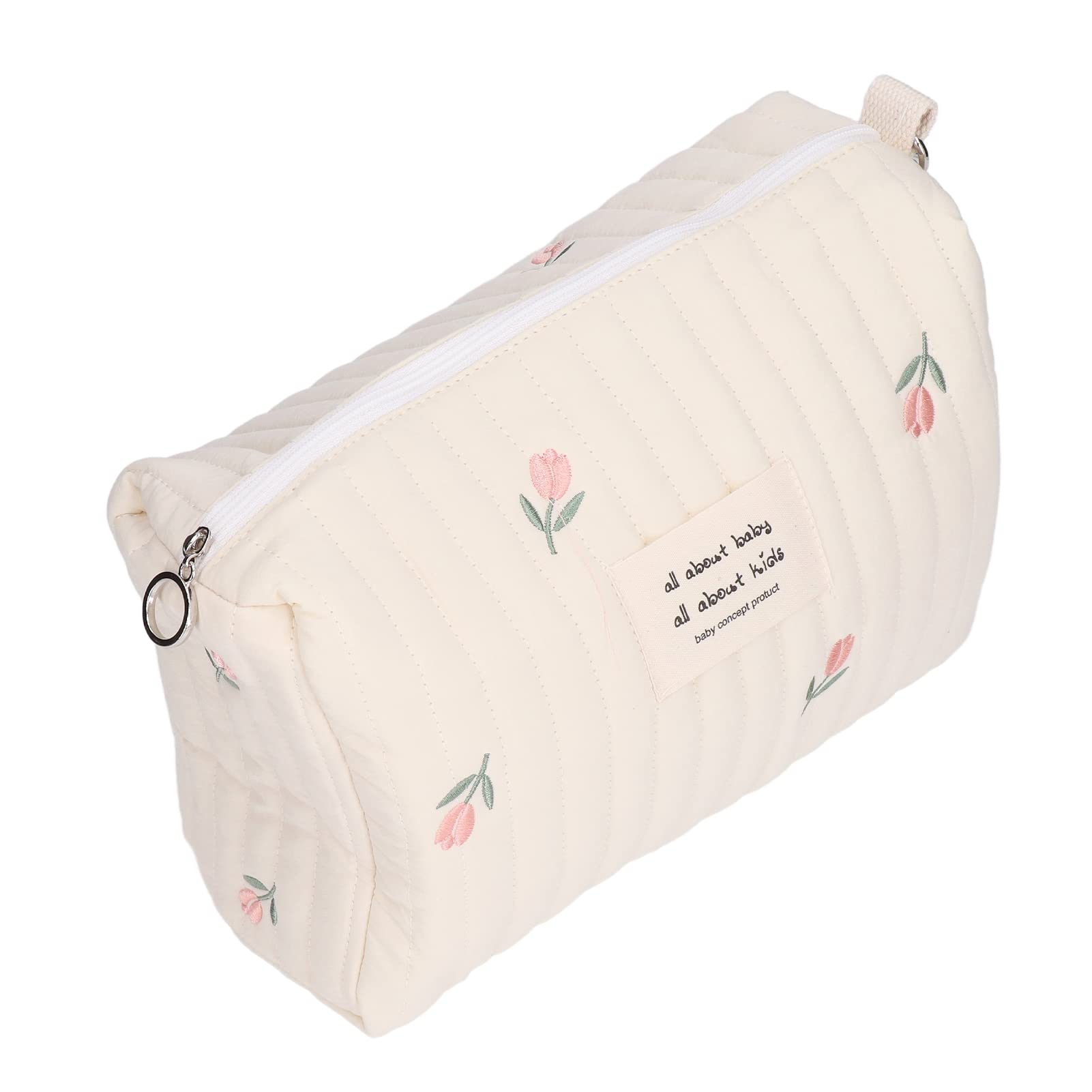 BigKing Baby Bottle Bag,Multifunctional Portable Stroller Baby Diaper Bag Cute Pattern Nappy Diaper Storage Bag(Tulip Embroidery)