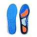 Plantar Fasciitis Insoles, Foot Arch Support Orthotics Shoe Inserts for Comfort & Relief from Flat Feet, High Arches, Back, Fascia, Foot & Heel Pain for Men and Women - Full Length (Blue, 5)