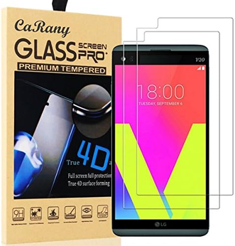 LG V20 Screen Protector,[2 Pack] CaRany [Case Friendly][Ultra-Clarity] [Bubble-Free][Anti-Scratch] Tempered Glass Screen Protector for LG V20-Clear
