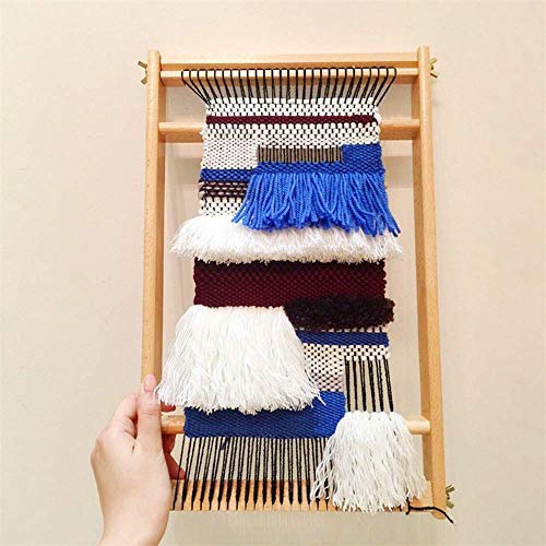 Weaving Loom with Stand 24"H x 21"W (Approx.) Wooden Multi-Craft Weaving Loom Arts & Crafts, Extra-Large Frame, Develops Creativity and Motor Skills Weaving Frame Loom with Stand - Thumbnail 3