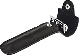 vepoty Leather Razor Case Portable Protective Shaving Travel Pouch for Men view 1
