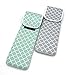 Wanty Hair Straighteners Case with Fastener - Water-Resistant Neoprene Curling Iron Holder Flat Iron Curling Wand Travel Cover Case Bag PouchShield Curling Iron Cover - Flat Iron Travel Pouch (Gray)
