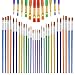Paint Brushes for Kids, Anezus 40 Pieces Kids Paint Brushes Small Acrylic Artist Paint Brushes for Face Acrylic Watercolor Party Art Class Painting