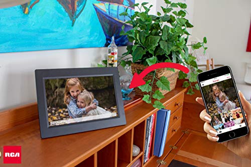 RCA 10 inch Wi-Fi Cloud Digital Photo Frame | The RCA Frame, 8GB Internal Storage, Touch Screen Slideshow Picture Frame. Instantly Sharing Memories. Worldwide Connectivity. - Thumbnail 3