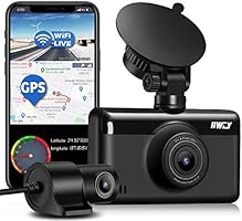 Dash Cam Front and Rear 1440P & 1080P 【Built with GPS & WIFI】Dual dash Cam (Single Front 1440P), Car Camera 3 Inch Touch...