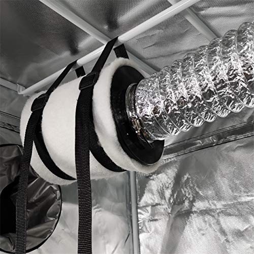 PrimeGarden 4'' Inline Fan Carbon Filter Ducting Combo + Variable Fan