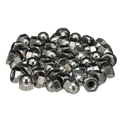 Seachoice 18-8 Stainless Steel Acorn Cap Nuts, 5/16-18 Size, Pack of 50