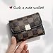 Auner Women's Small Rfid Credit Card Holder Case Wallet Cute Leather Coin Purse (Brown)