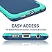 Galaxy S6 Edge Case, TILL(TM) Ultra Slim 3 Color Hybrid Impact Anti-slip Shockproof Soft TPU Hard PC Bumper Extra Front Raised Lip Case Cover for Samsung Galaxy S6 Edge S VI Edge G925 [Blue]