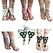 Leegoal Women Foot Jewelry Anklet Bracelet Crochet Barefoot Sandals