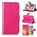 S5 Case, Galaxy S5 Case, Joopapa Galaxy S5 Luxury Fashion Pu Leather Magnet Wallet Flip Case Cover with Built-in Credit Card/ID Card Slots for Samsung Galaxy S5 / Galaxy Sv/Galaxy S5 I9600 (Pink)