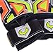 Renegade GK Fury Volt Goalie Gloves with Pro-Tek Finger Spines | 4mm Giga Grip & 4mm Duratek | Neon Yellow, Orange, Black Soccer Goalkeeper Gloves (Size 7, Youth, Flat Gecko Cut, Level 4)