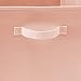 EZOWare Set of 4 Foldable Fabric Basket Bins, Collapsible Storage Cube Box for Nursery Home and Office (11 x 10.5 x 10.5 inch) (Pink)