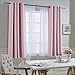 NICETOWN Blackout Room Darkening Curtain Panel - (Baby Pink/Lavender Pink Color) Home Decoration Thermal Insulated Light Reducing Drapery/Drape for Girl's Room, 52Wx63L, 1 Panel