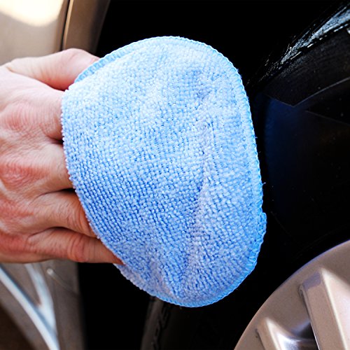 Viking Car Care 426201 Blue 8 Microfiber Applicator Pads with Finger Pockets, 8 Pack - Thumbnail 5