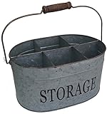 GHD Galvanized Storage Bin or Utensil Holder with