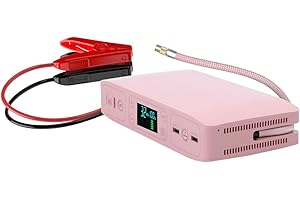 HALO Bolt Air +, Portable Vehicle Jump Starter with Air Compressor, Power Bank with Digital Display Charges Multiple Devices, Bolt Air+